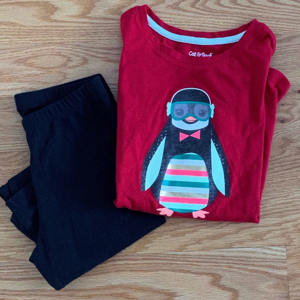 Cat & Jack Winter Legging/Top Set (10/12)